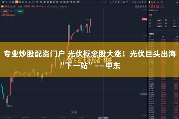 专业炒股配资门户 光伏概念股大涨！光伏巨头出海“下一站”——中东