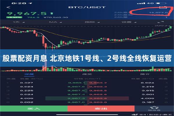 股票配资月息 北京地铁1号线、2号线全线恢复运营