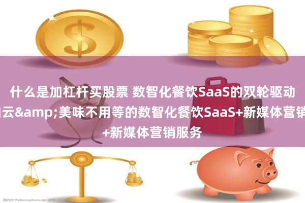 什么是加杠杆买股票 数智化餐饮SaaS的双轮驱动:客如云&美味不用等的数智化餐饮SaaS+新媒体营销服务