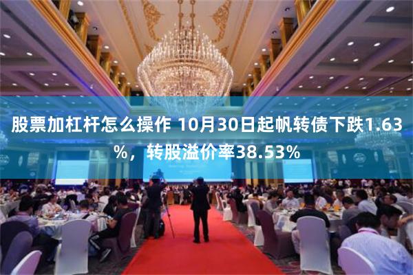 股票加杠杆怎么操作 10月30日起帆转债下跌1.63%，转股溢价率38.53%